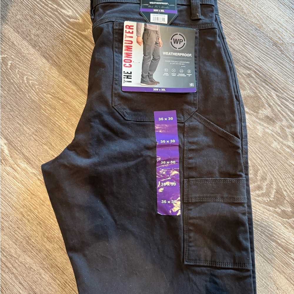 New Weatherproof Black Commuter pants